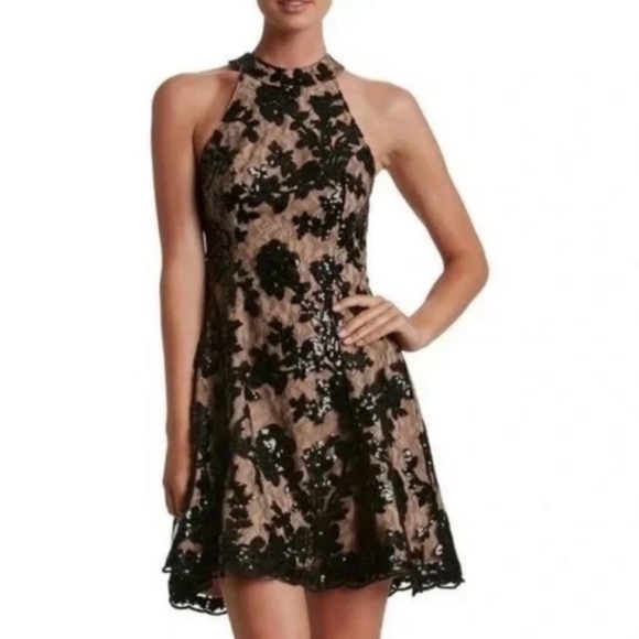 Dress the population Abbie sequin black - Picture 2 of 6